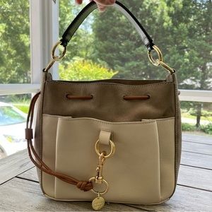 See by Chloe Tony Colorblock Leather Bucket Bag